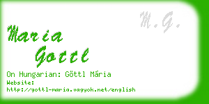 maria gottl business card
